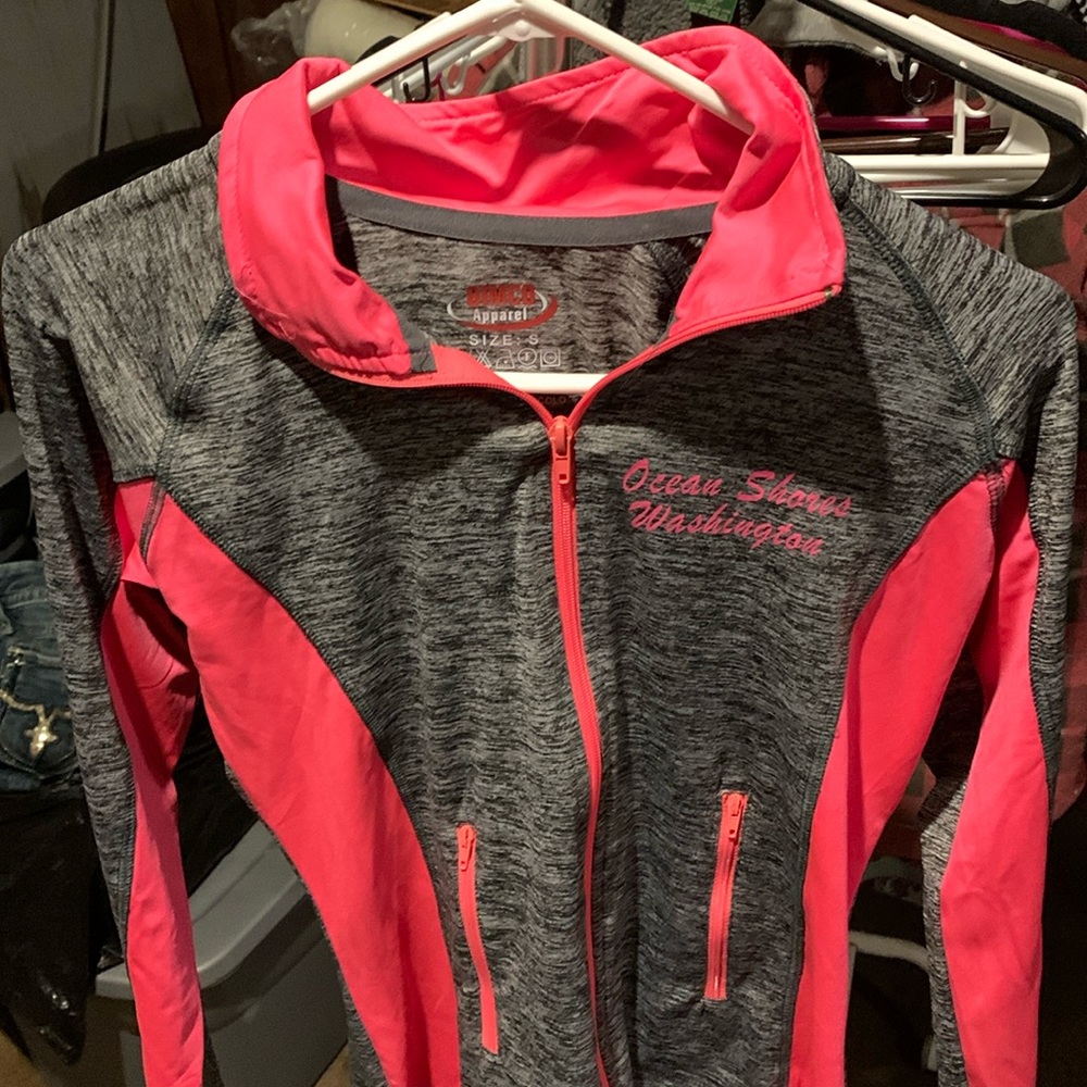 Athleisure jacket zip up